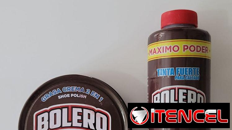 Betún y Tinta carmelita para zapatos. 15 usd.