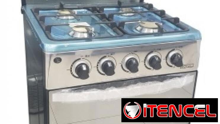 Cocina de Gas con Horno Royal 4 hornillas 24″ (Na)