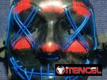 MASCARAS CON LUCES NEON NUEVA . HALLOWEEN, PURGA