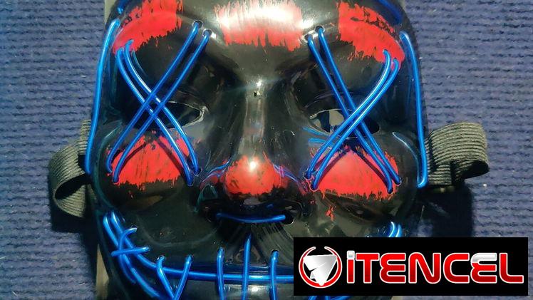 MASCARAS CON LUCES NEON NUEVA . HALLOWEEN, PURGA