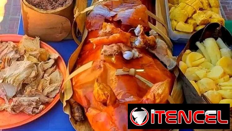 Cerdo asado entero para 50 comensales