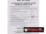 Candado de combinación para equipaje y uso doméstico.