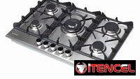Excelente Cocina de Gas Empotrada Italiana de Acero Inoxidable, marca Drija Milan 90. NUEVA en su caja