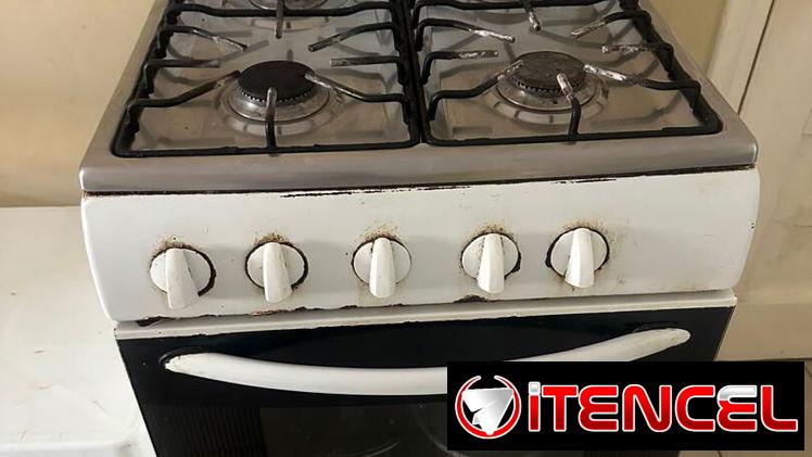 Cocina de gas de uso con horno