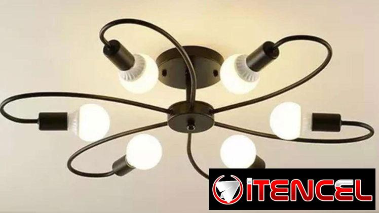 A-12 Lámpara De Techo Moderna vintage sputnik De 6 Luces 54321470 + modelos …