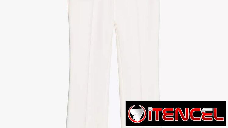 Pantalón Zara elegante blanco