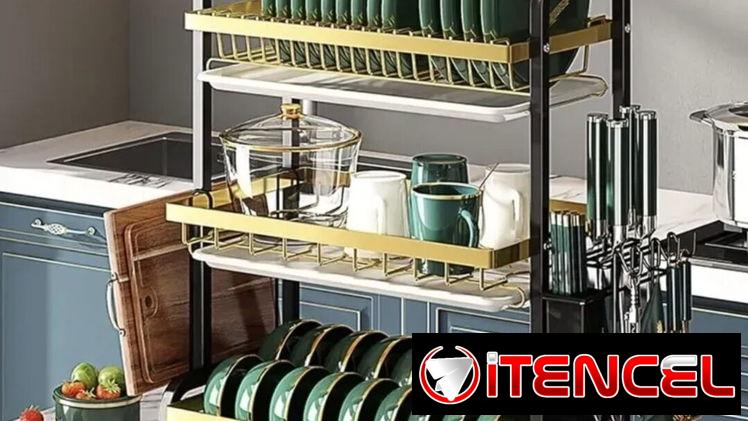 ✅ Platero Escurridor de 3 Niveles  para su cocina