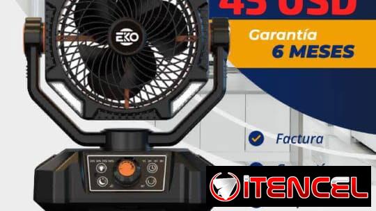 Ventilador Recargable con Control Remoto marca EKO