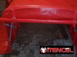 Techo de lona para triciclos con estructura plegable