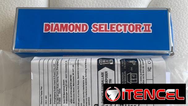 Detector diamante prueba piedras