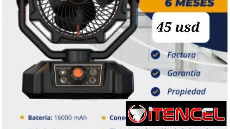 Ventilador Recargable Con Control Remoto (Marca EKO)