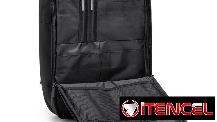 Portafolio ejecutivo con asas para funcionar como mochila