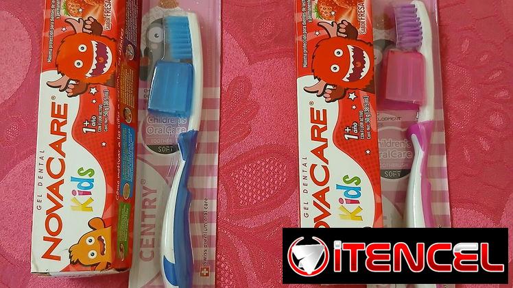 Set de pasta dental infantil y cepillo de dientes $1200