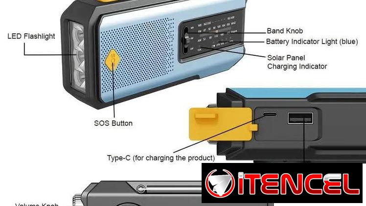 ‼️RADIO PORTÁTIL RECARGABLE CON PANEL SOLAR DE 2000MHA…53317139/VEDADO‼️