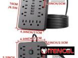 🔌 Enchufe de Pared Multifuncional 17-en-1 – Nuevo