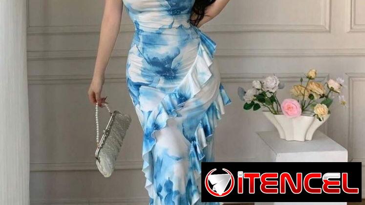Vestido azul de mujer  talla m
