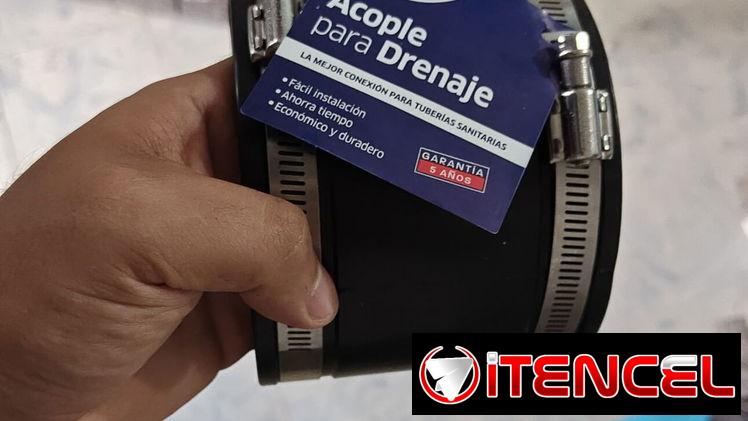 Acople / Coplin para sanitaria tuberías de 110 / 100 4″ pulgadas de barro acero hierro pvc plástico