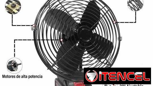 Ventilador recargables o portátil. Ideal para cuando no hay luz