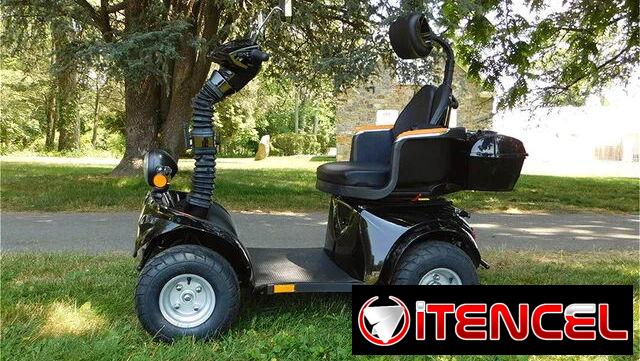 Heavy Duty 4-Wheel Mobility Scooter 31 Miles 3-Speed 1000W 500lbs Capacity