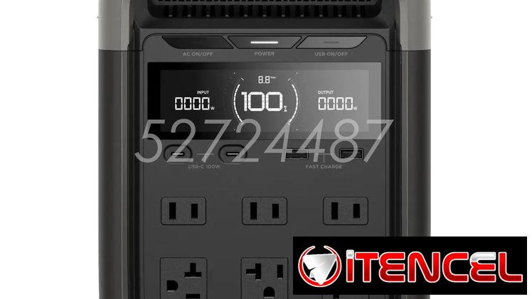 ✅✅52724487 – Estación de energía ECOFLOW DELTA 3, 1024Wh Batería LiFePO4 (LFP), 1800W (nominal), 3600 (max)✅✅