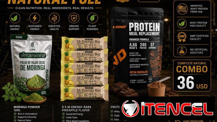 Whey ,Barras de energía y moringa .Combo Fitness ⚡⚡