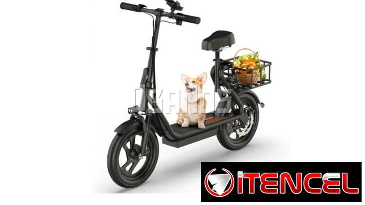 Scooter Eléctrico Plegable 350W/500W hasta 22MPH con Asiento, Suspensión Dual y App