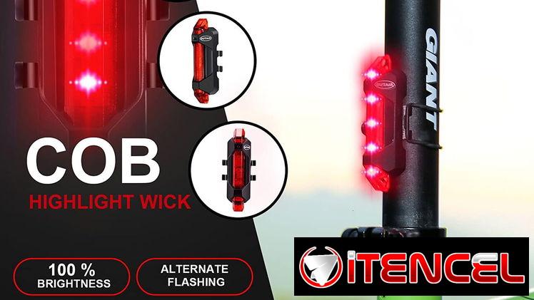 🏮​ LUZ PARA BICICLETA TRASERA 🏮​ RECARGABLE 🏮​ USB 🏮​ 4 MODOS 🏮​ – 5.887.23.60