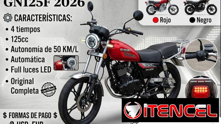 MOTOS SUZUKI GN125 F 2026 🏍️