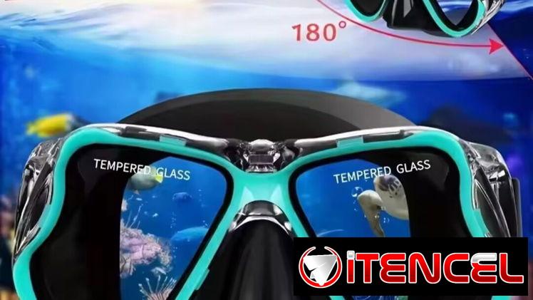 Kit de careta y snorkel/ visores de cristal templado
