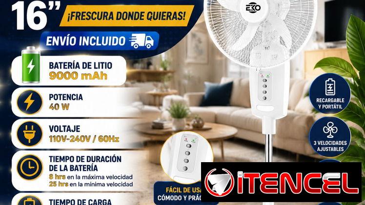 Ventilador recargable
