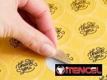 Pegatinas de diferentes formas personalizadas con tu logo.