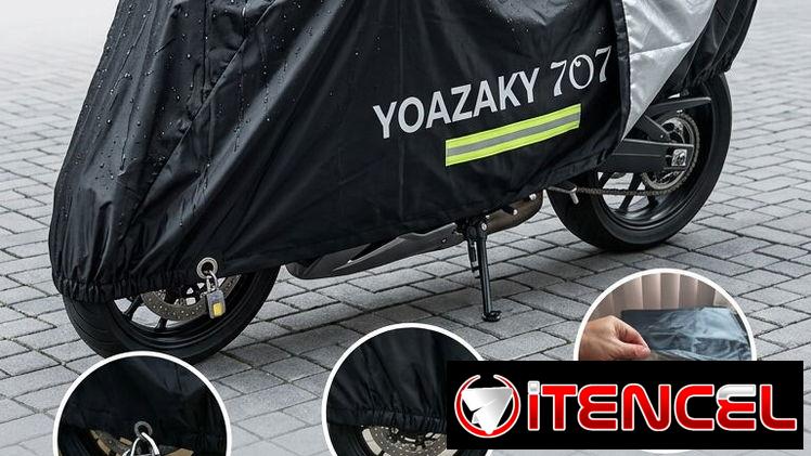 Capa de moto con protección térmica y con forro