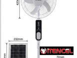 VENTILADOR SOLAR RECARGABLE 16″ STAVEL CON FACTRUA Y GARANTIA