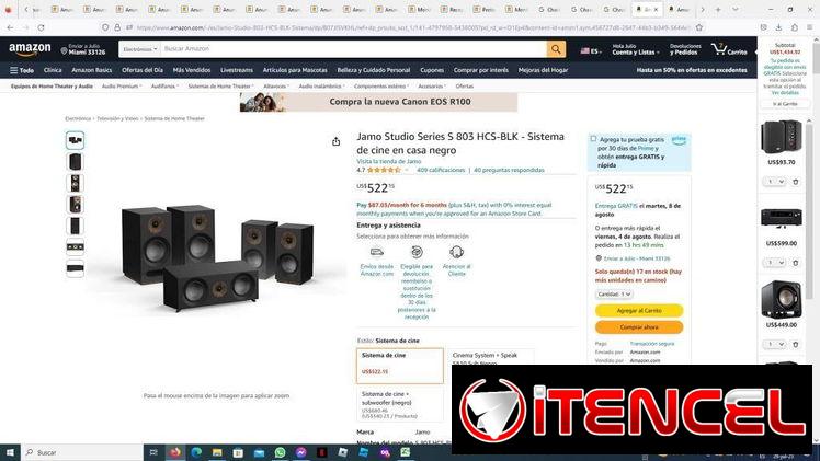 Set de 5 altavoces/Bafles Klipsch Mod.Jamo Studio Series S 803  NUEVOS en Caja sellada sin abrir