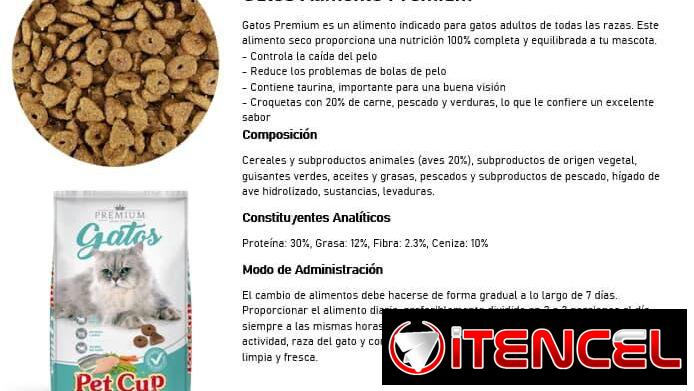 Pienso para gatos Pet Cup