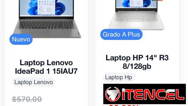 Venta de laptops nuevas selladas y de poco uso con garantia, varias marcas y modelos como Macbook,Surface,Hp,Asus, Dell