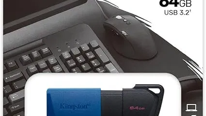 Kingston DataTraveler Exodia M Memoria flash USB 3.2 Gen 1 DTXM/64GB – with Moving Cap (Negro + Azul) Precio 10 usd