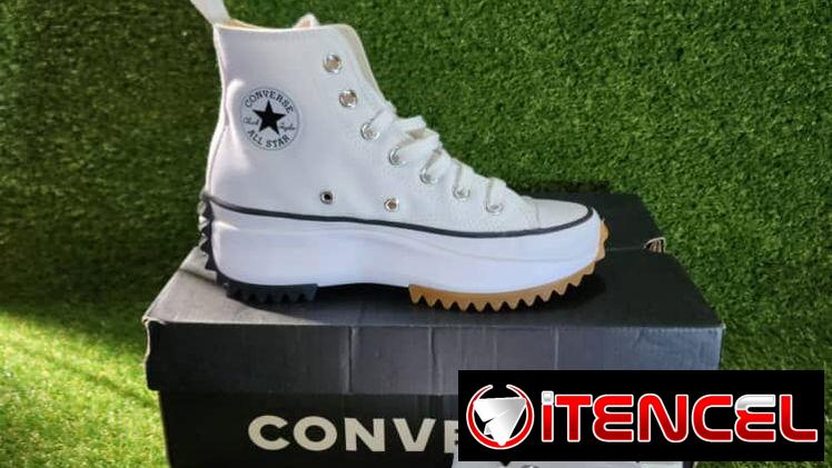 Tenis Converse Run Star Hike Originales  Entrega en su Caja con su numero de serie Blancos