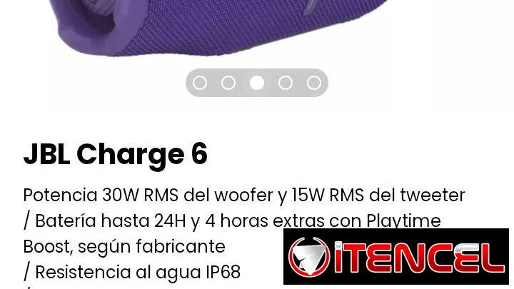JBL Charge 6. Nuevo