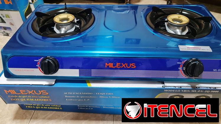 30 usd 💥COCINA DE GAS MILEXUS 2 hornillas 💥  Con magneto ,Acero inoxidable