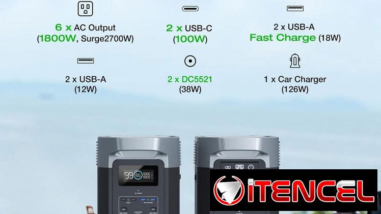 Ecoflow Delta 2 1800w $780 videojuegoshabana.com