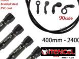 Mangueras de freno negras y rojas , delanteras 100cm 15usd  -Traseras 220cm y 240cm 20 usd
