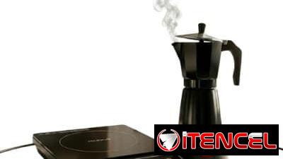 ESTUFA DE INDUCCIÓN SIMPLE MILEXUS + CAFETERA NEGRA