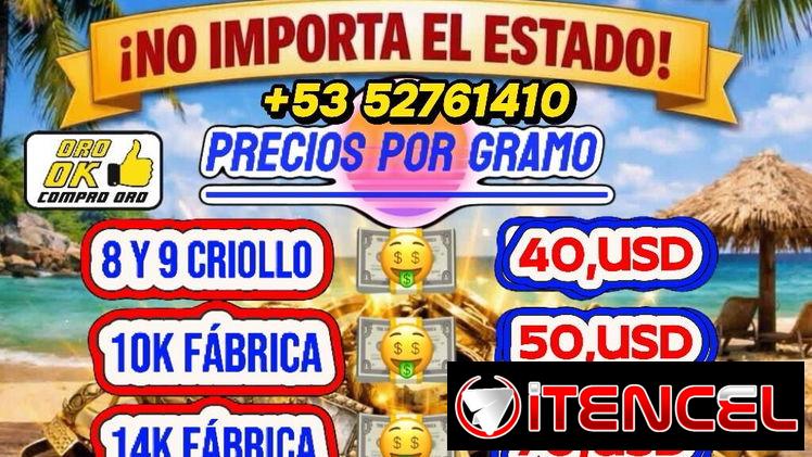 Ompra de oro se paga en cualquier moneda