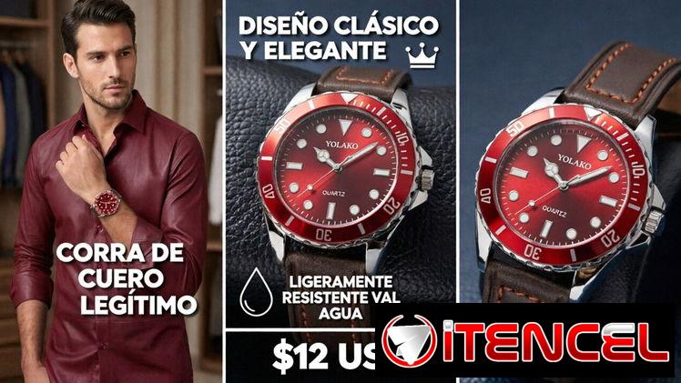 Reloje con Pulsera-Correa-Manillas de cuero y d Silicona o goma. Reloje con esfera d color azul,verde,rojo,negro,dorado