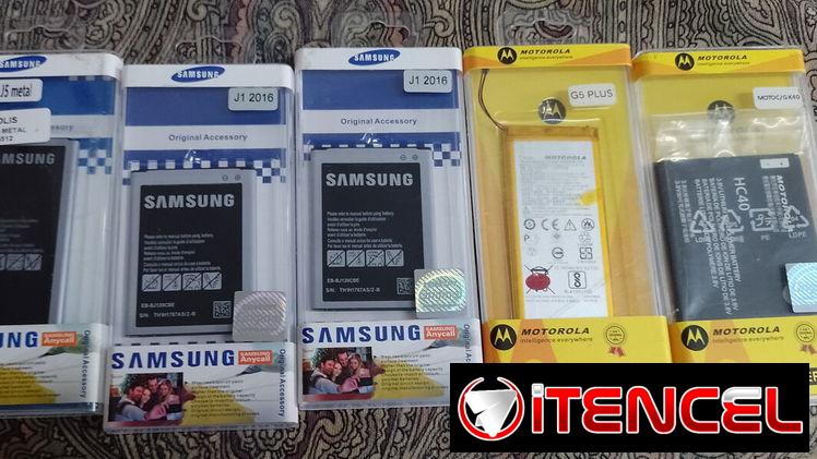Baterías para celulares: Samsung, Huawei y Redmi  Nuevas, selladas con cinta de seguridad y embaladas en cajas plástica.