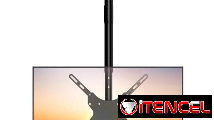 Brazo de televisor super resistente anclado al techo. Soporte de tv
