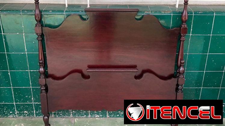 ⚜️ Cama personal con mesita restaurado • Entrega incluida 🚛