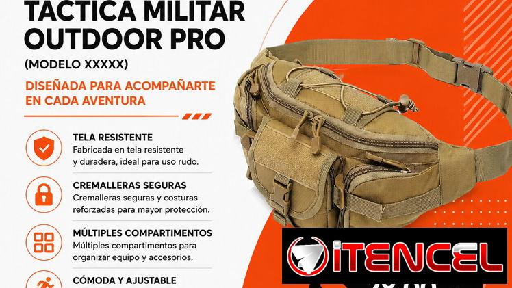 Riñonera Táctica Militar Outdoor Pro | Bolso Deportivo Ajustable en La Habana