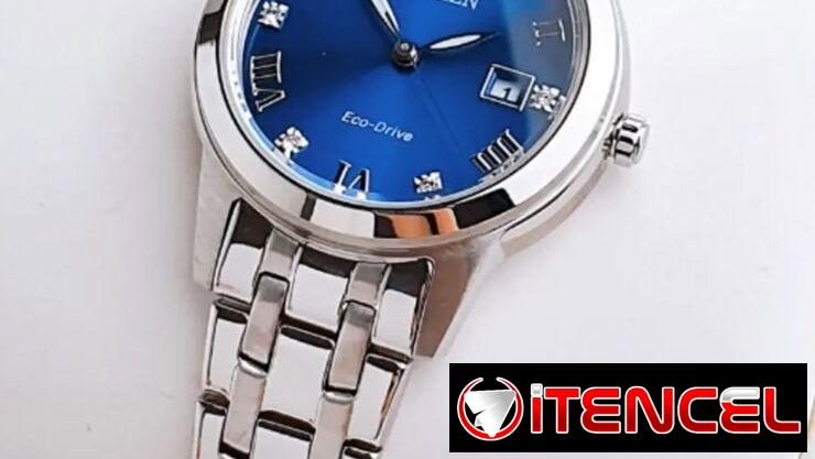RELOJ CITIZEN ECODRIVE CLASICO ESFERA AZUL (FE1240-57L) DE MUJER , 29MM EN ACERO INOXIDABLE , A ESTRENAR 58049738